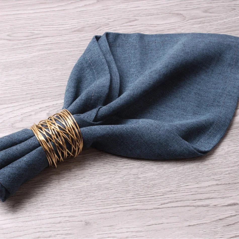 Ronds de serviette en métal avec croix, lot de 12 - Univers De La Table