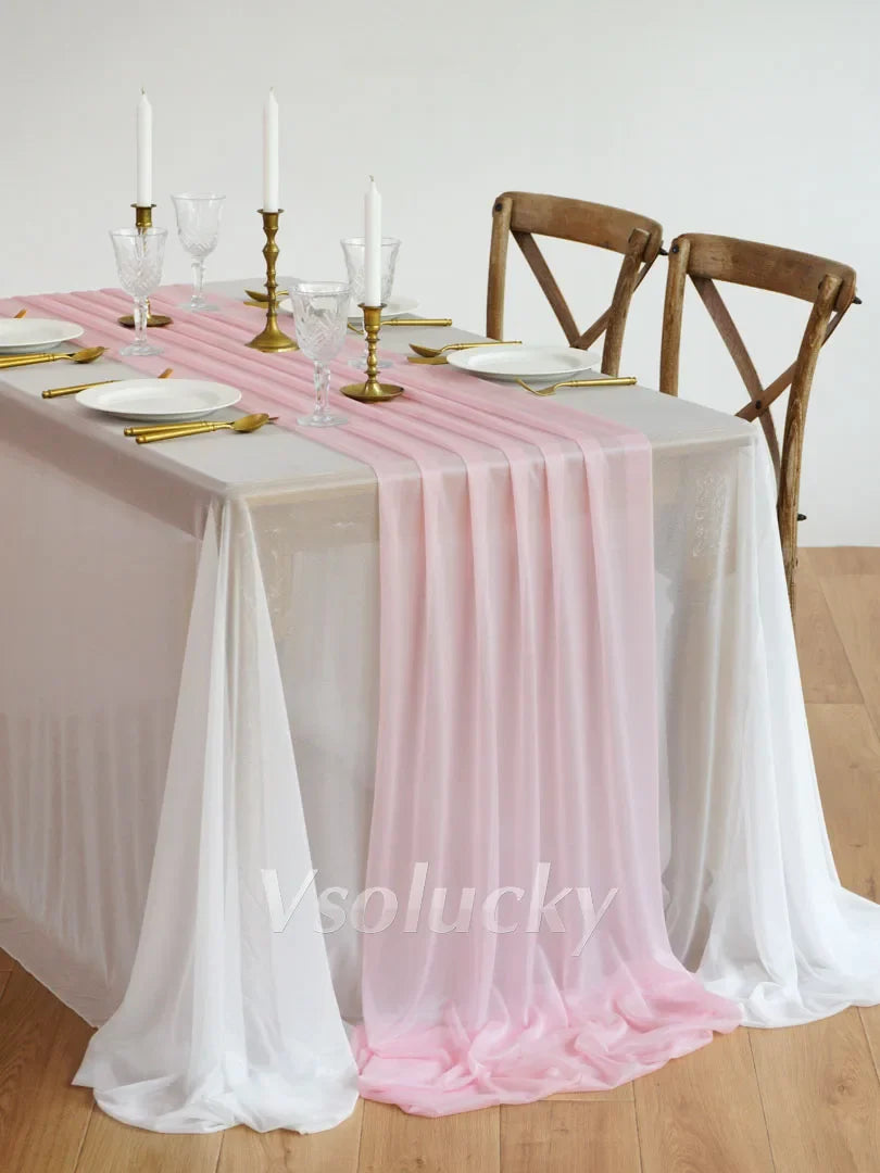 Chemin de table doré, rose ou mauve en polyester - Univers De La Table