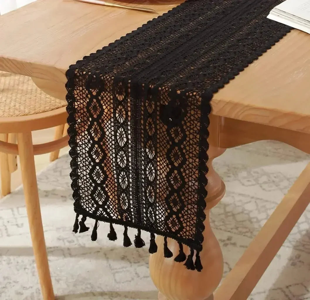 Chemin de table au crochet en coton - Univers De La Table