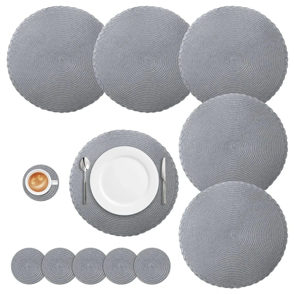 Set de table rond 34 cm - lot de 6 - Univers De La Table