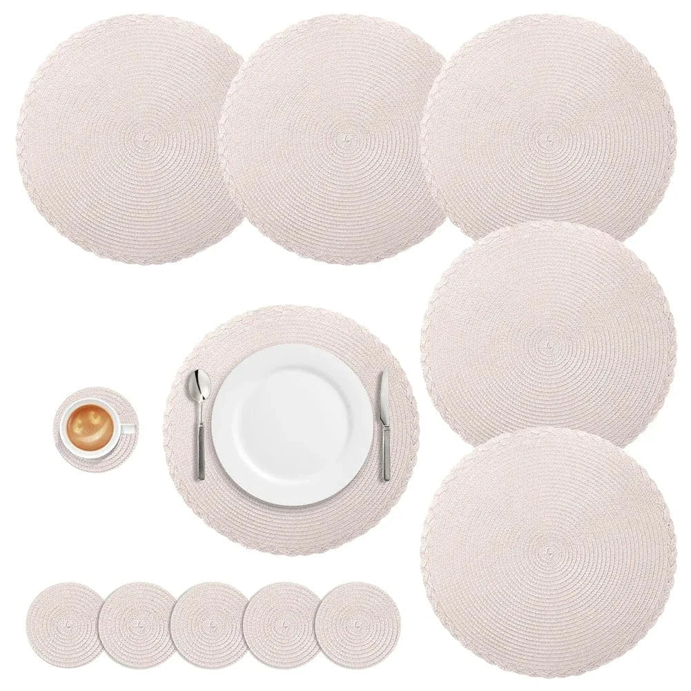 Set de table rond 34 cm - lot de 6 - Univers De La Table