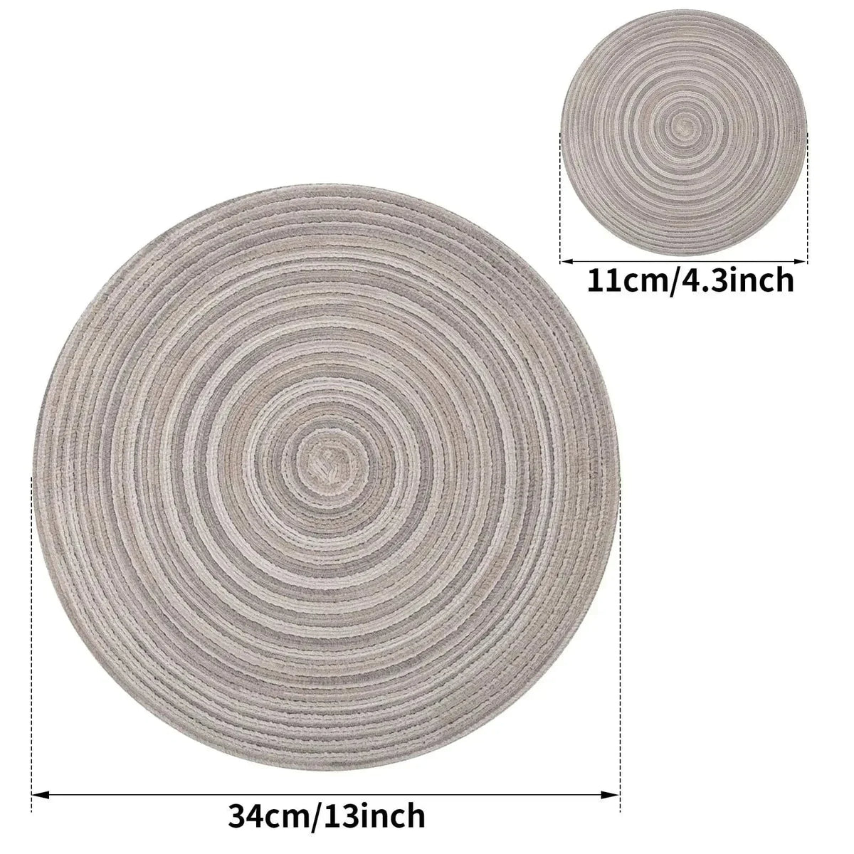 Set de table rond 34 cm - lot de 6 - Univers De La Table