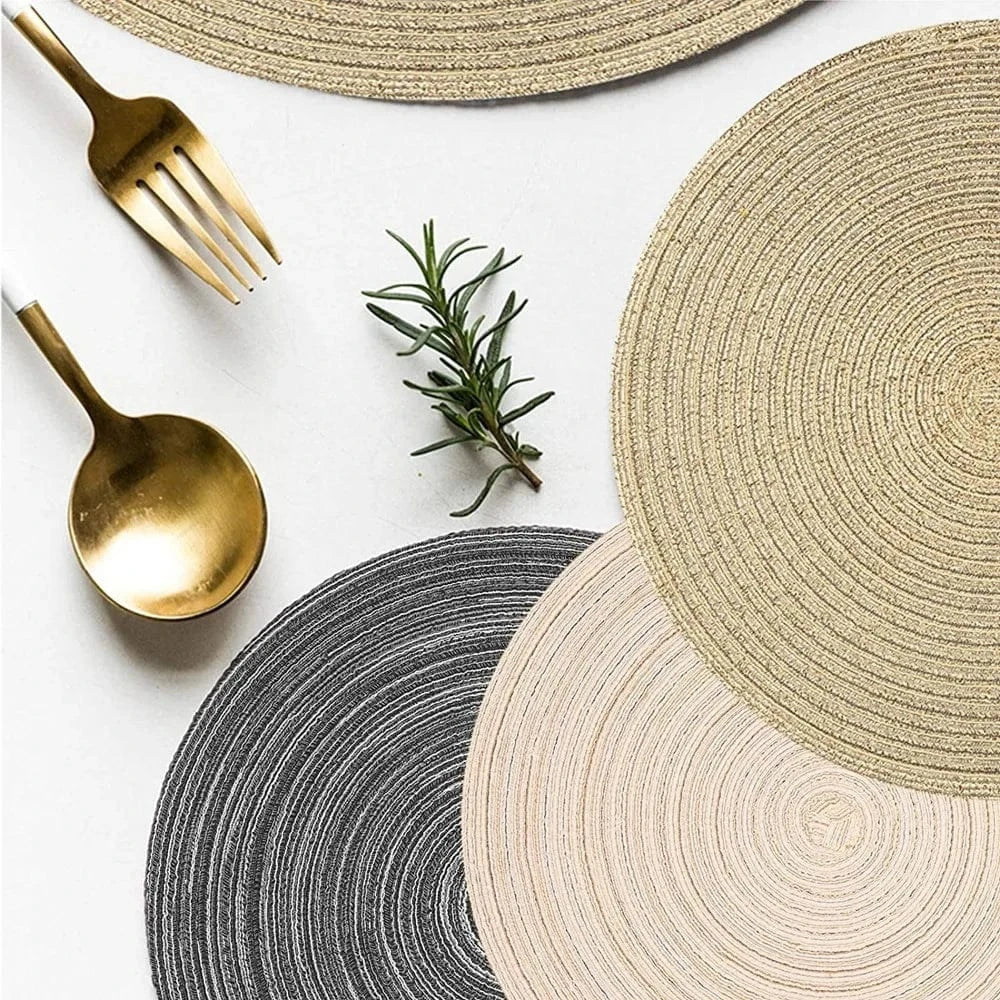Set de table rond 34 cm - lot de 6 - Univers De La Table
