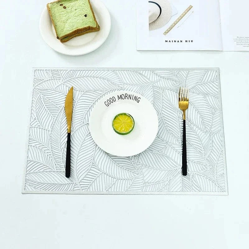 Set de table rectangulaire en PVC doré ou argenté - Univers De La Table