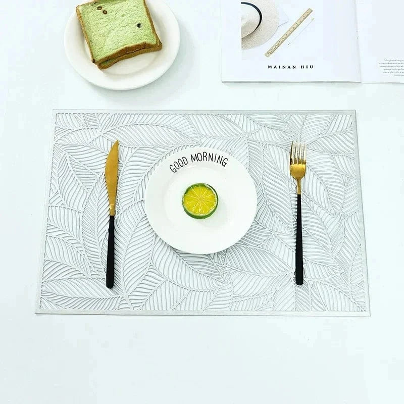 Set de table rectangulaire en PVC doré ou argenté - Univers De La Table