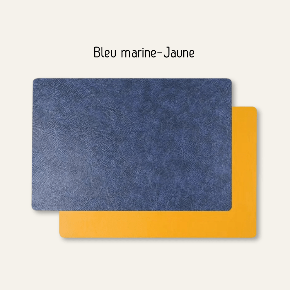 Set de table en cuir rectangulaire - lot de 4 - Univers De La Table