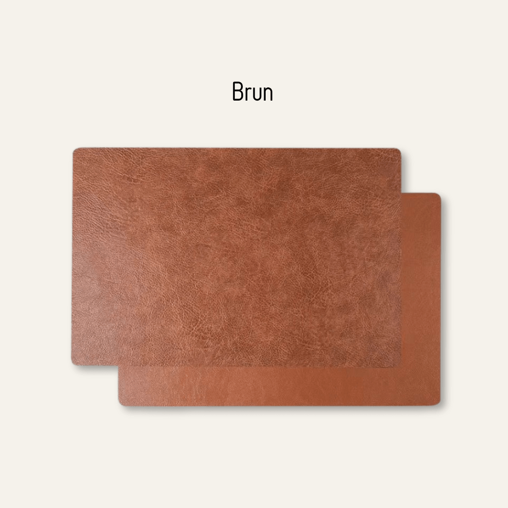 Set de table en cuir rectangulaire - lot de 4 - Univers De La Table