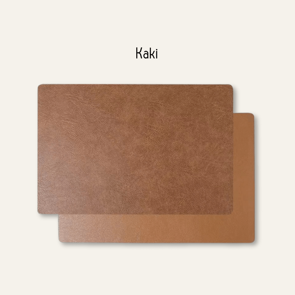 Set de table en cuir rectangulaire - lot de 4 - Univers De La Table