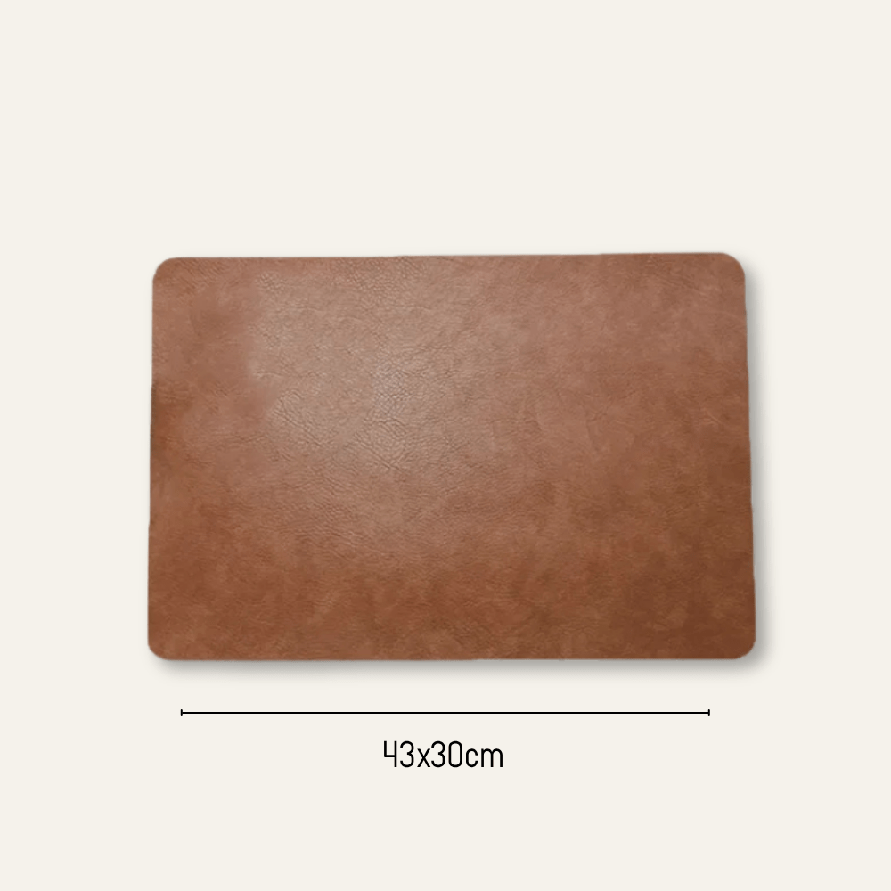 Set de table en cuir rectangulaire - lot de 4 - Univers De La Table