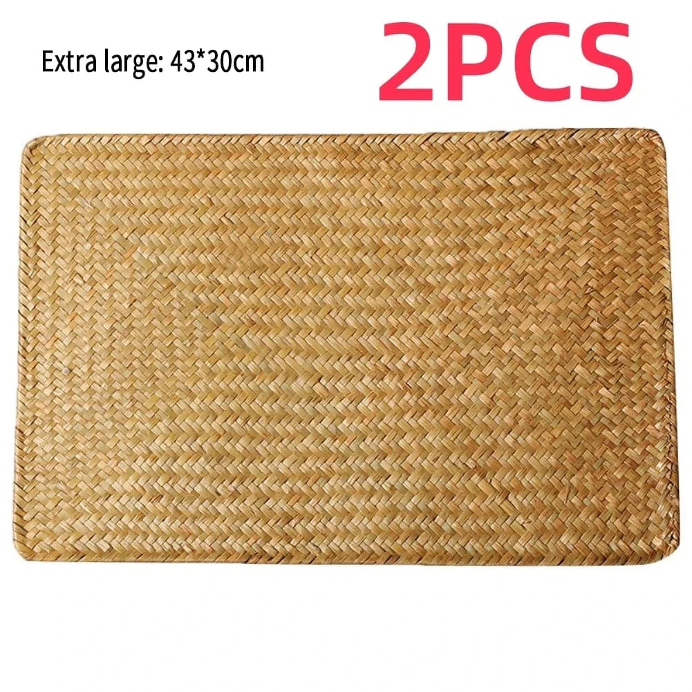 Set de table rectangulaire en rotin naturel tressé - Univers De La Table