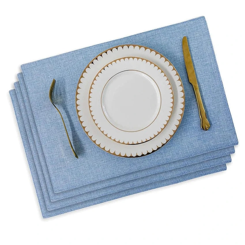 Set de table rectangulaire en lin, 4 ou 6 pièces - Univers De La Table