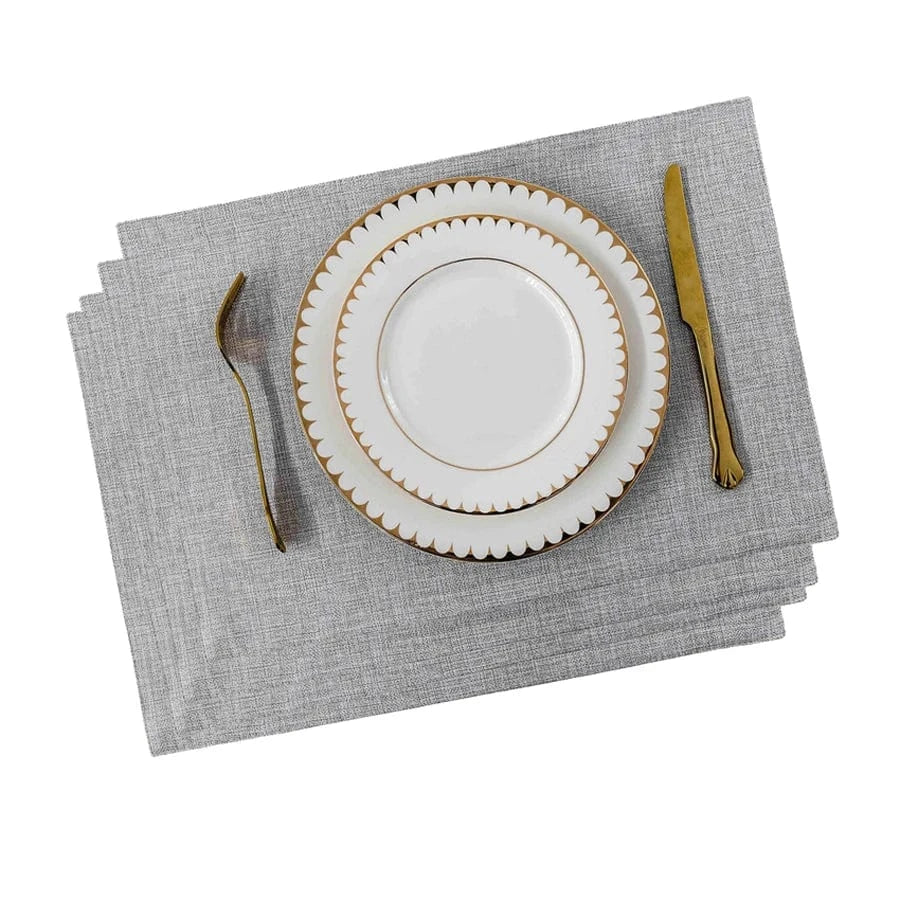 Set de table rectangulaire en lin, 4 ou 6 pièces - Univers De La Table