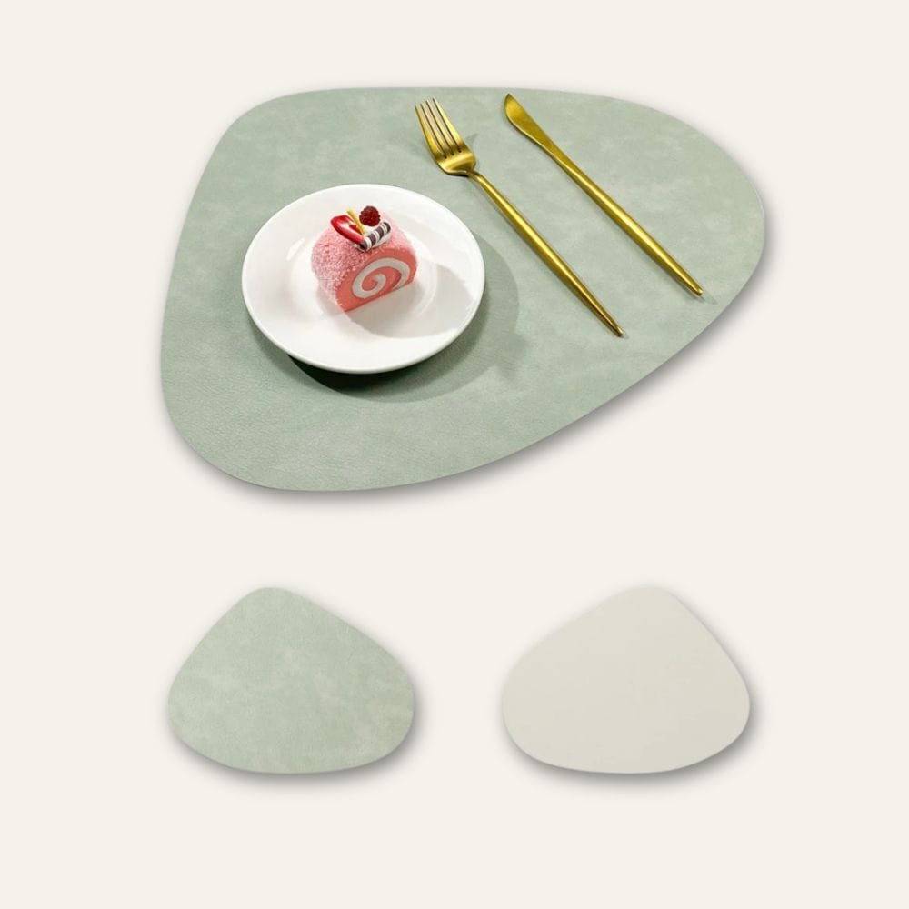 Set de table ovale en simili cuir, 42,5 x 34 cm - Univers De La Table