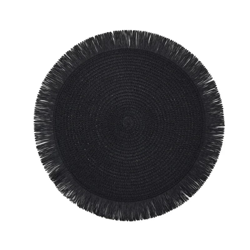 Set de table rond tressé 38 cm, plusieurs coloris - Univers De La Table