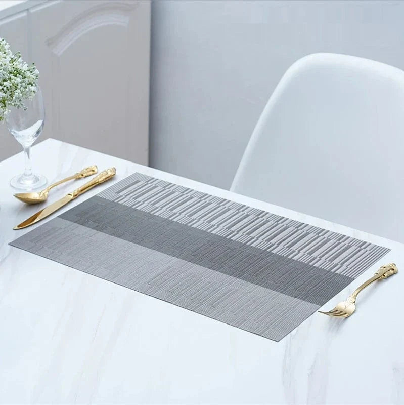 Set de table rectangulaire vinyle lavable, lot de 4 - Univers De La Table