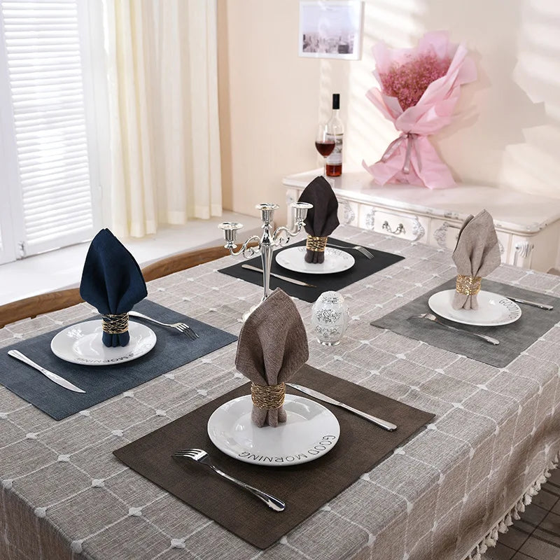 Ronds de serviette en métal avec croix, lot de 12 - Univers De La Table