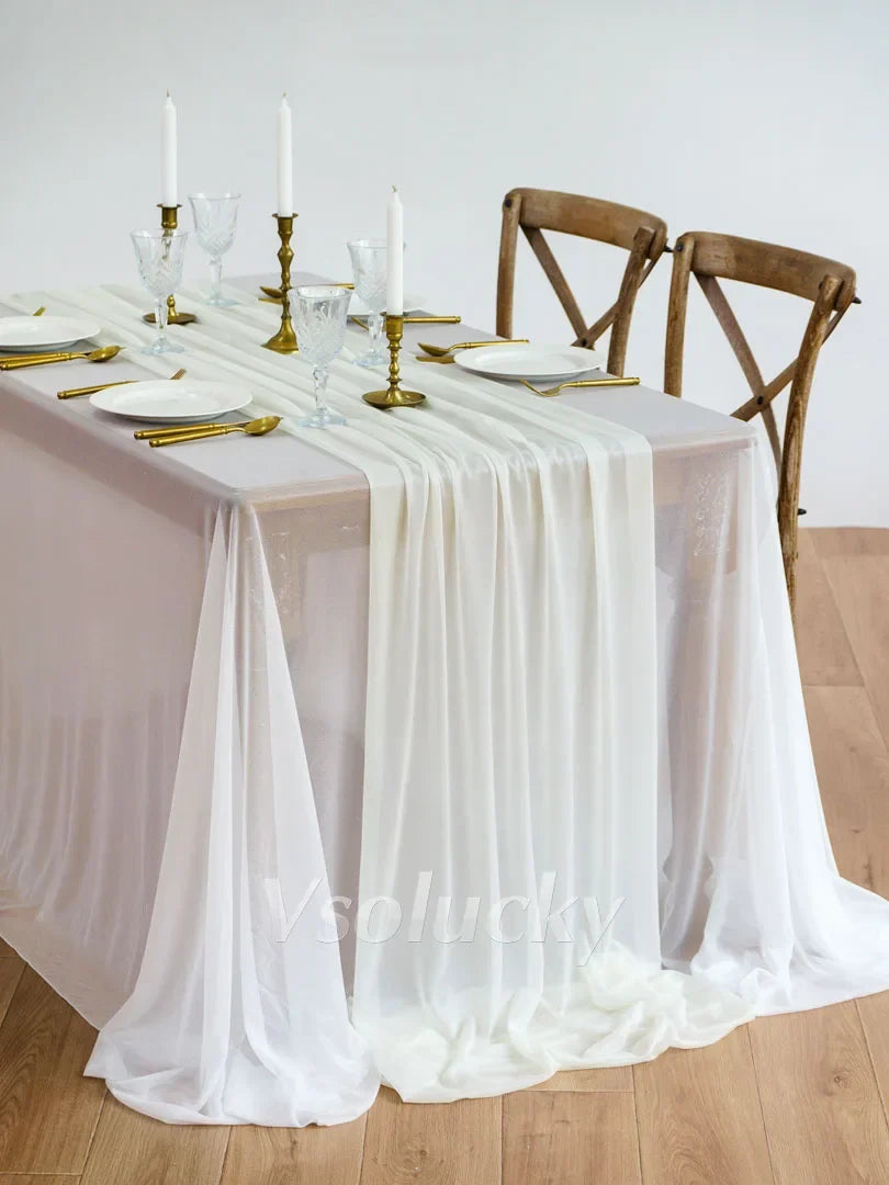 Chemin de table doré, rose ou mauve en polyester - Univers De La Table
