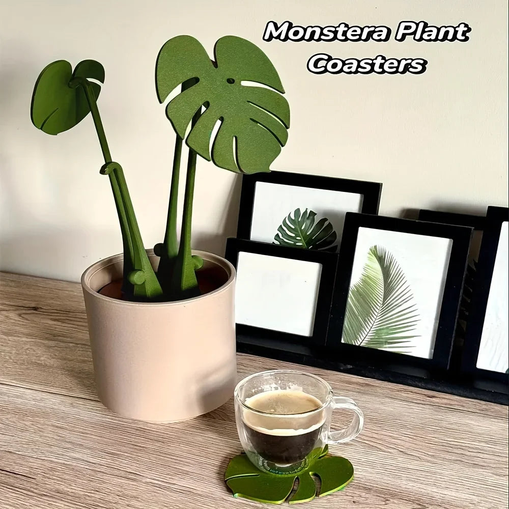 Set de 4 sous-verres en silicone style bambou tortue - Univers De La Table