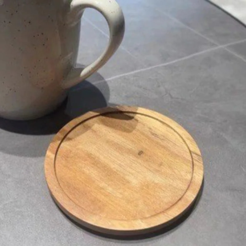 Dessous de verre ronds en bois d'acacia - lot de 6 - Univers De La Table