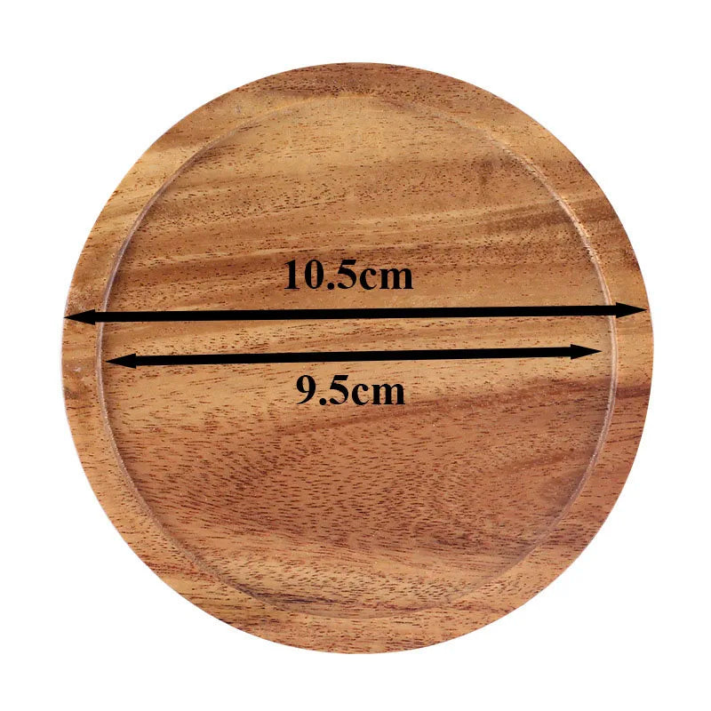 Dessous de verre ronds en bois d'acacia - lot de 6 - Univers De La Table