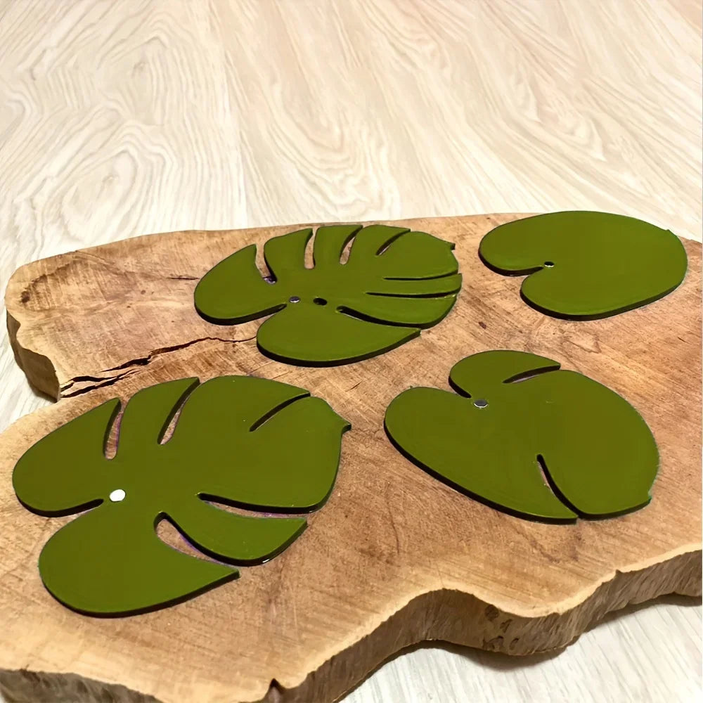 Set de 4 sous-verres en silicone style bambou tortue - Univers De La Table