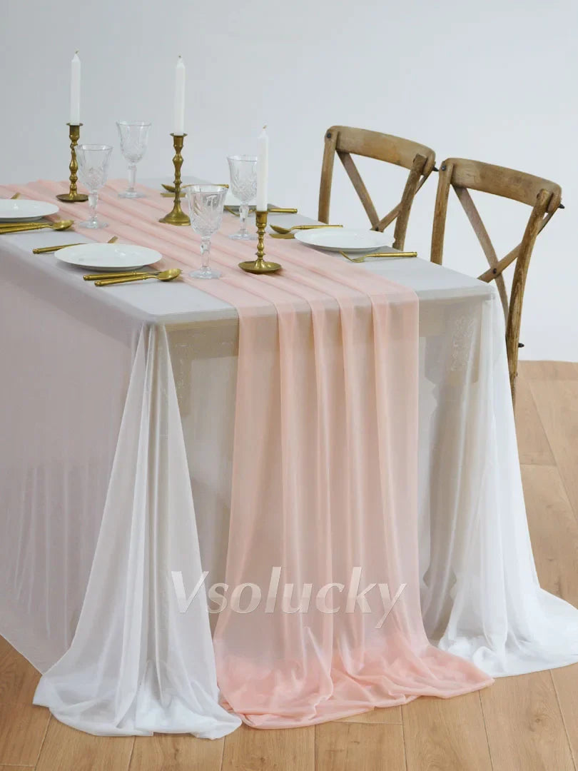 Chemin de table doré, rose ou mauve en polyester - Univers De La Table