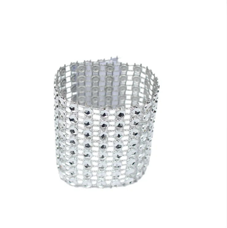 Ronds de serviette or et argent, lot de 10 - Univers De La Table