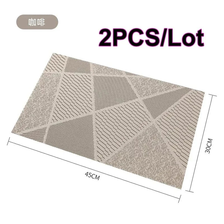 Grand set de table rectangulaire en PVC, 30 x 45 cm - Univers De La Table
