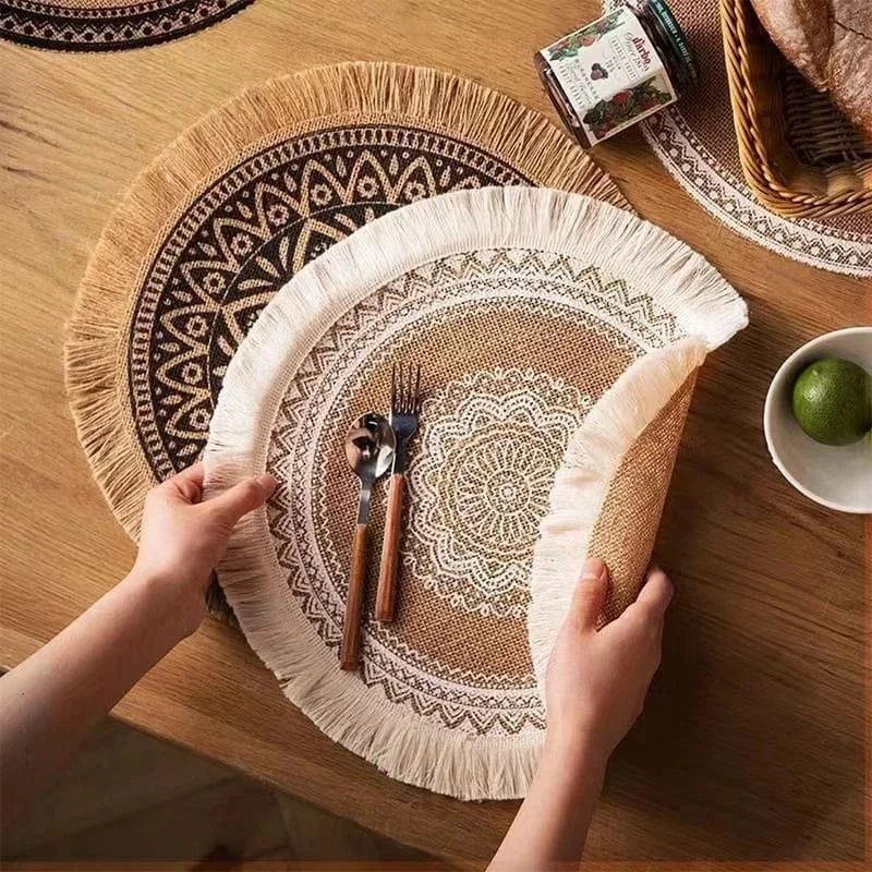 Grand set de table rond 33 à 40 cm - Univers De La Table