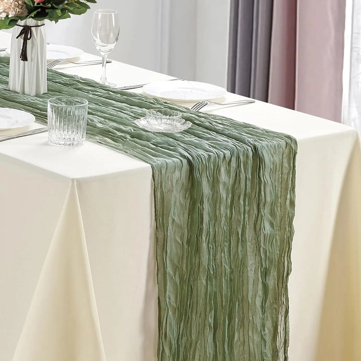 Lot de 6 chemins de table en gaze, style bohème - Univers De La Table