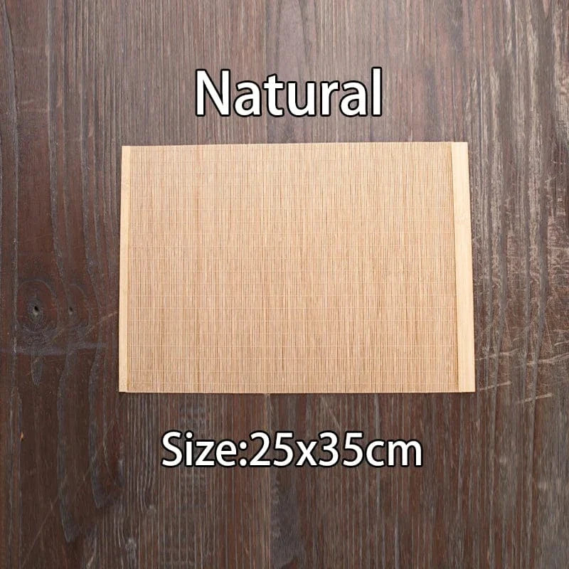 Set de table rectangulaire en bambou bois naturel - Univers De La Table