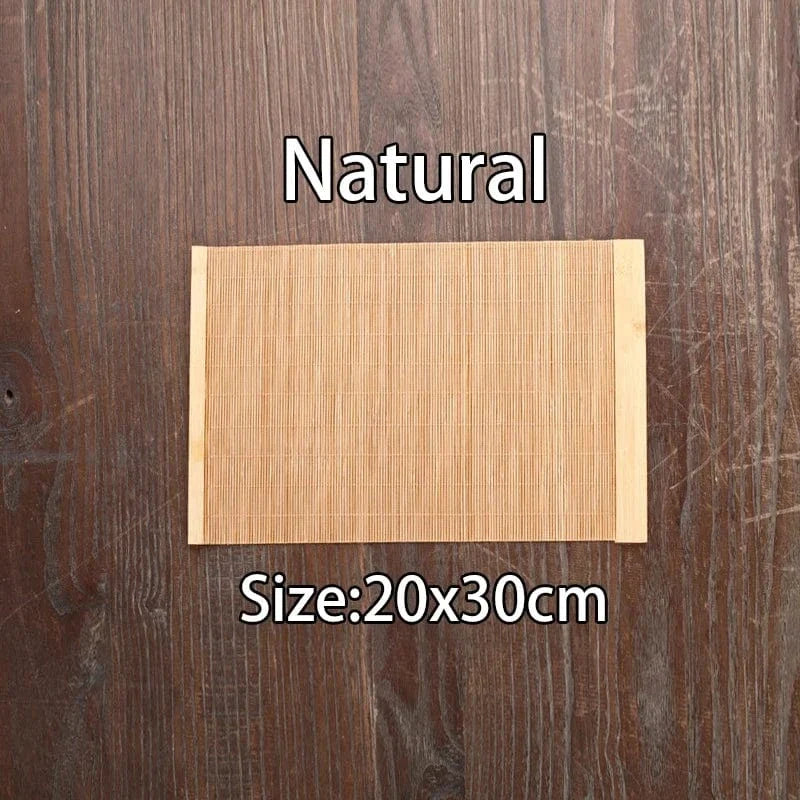 Set de table rectangulaire en bambou bois naturel - Univers De La Table