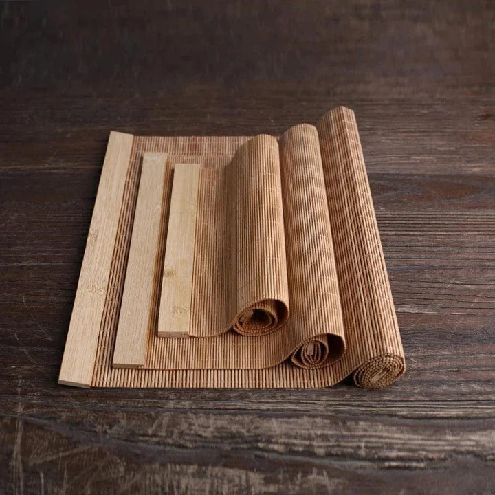 Set de table rectangulaire en bambou bois naturel - Univers De La Table
