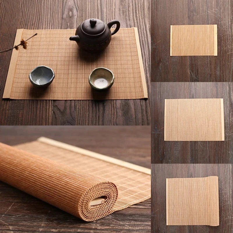 Set de table rectangulaire en bambou bois naturel - Univers De La Table