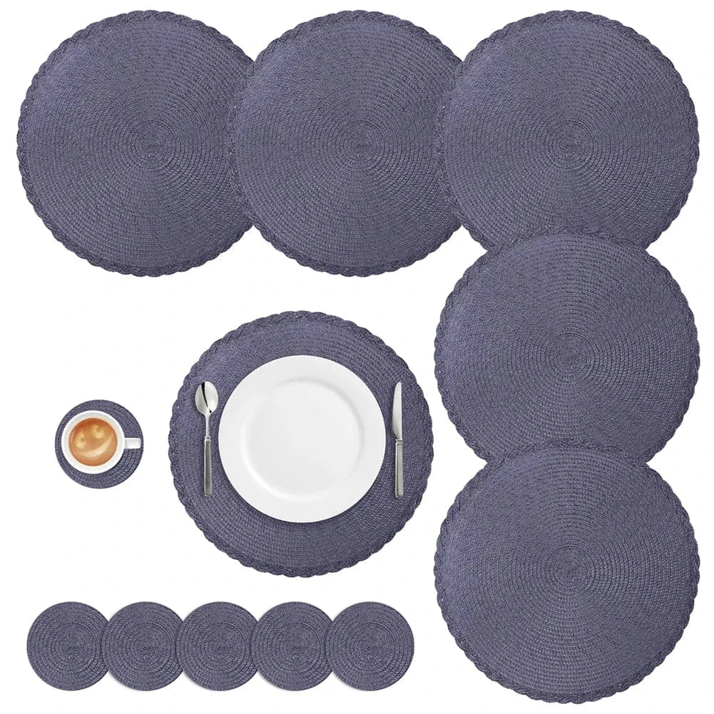Set de table rond 34 cm - lot de 6 - Univers De La Table