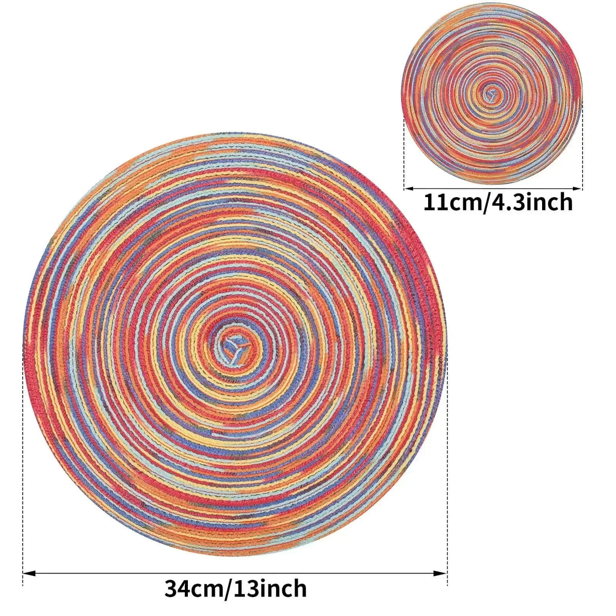 Set de table rond 34 cm - lot de 6 - Univers De La Table