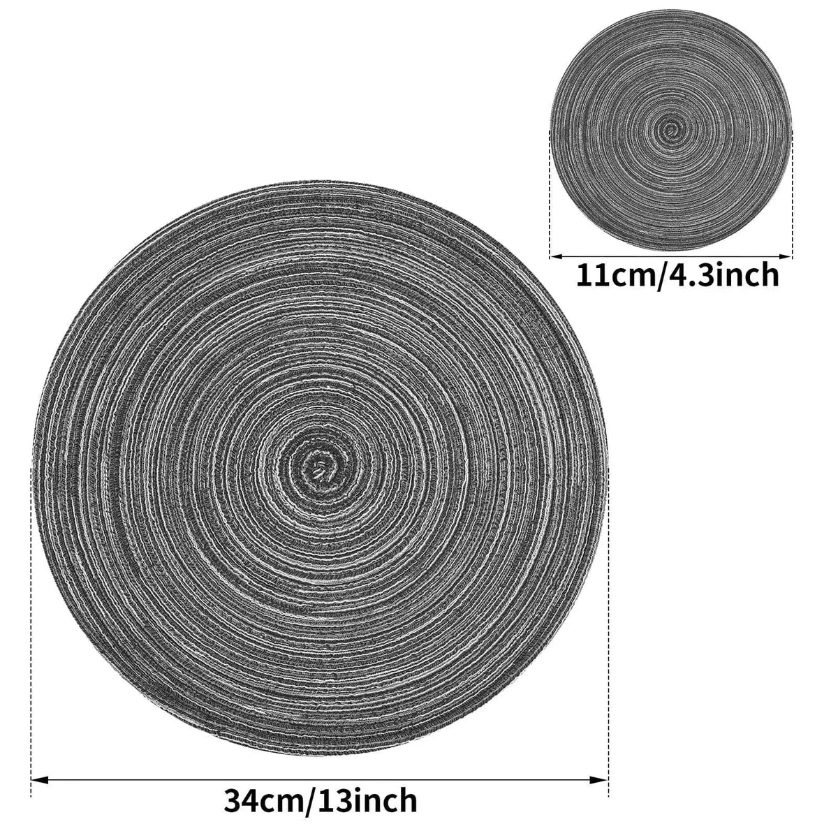 Set de table rond 34 cm - lot de 6 - Univers De La Table