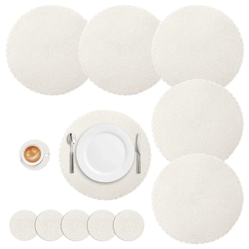 Set de table rond 34 cm - lot de 6 - Univers De La Table