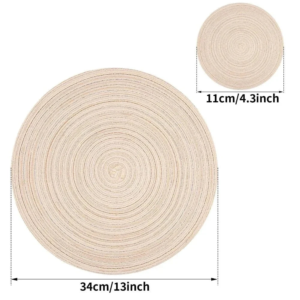 Set de table rond 34 cm - lot de 6 - Univers De La Table