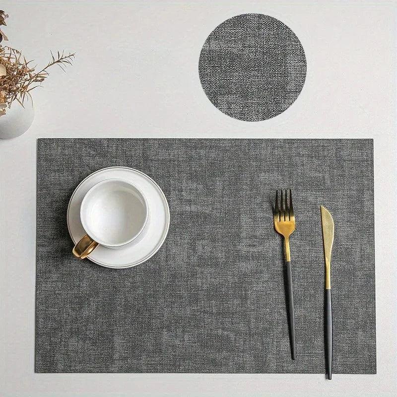 Set de table rectangulaire en imitation cuir lavable - Univers De La Table