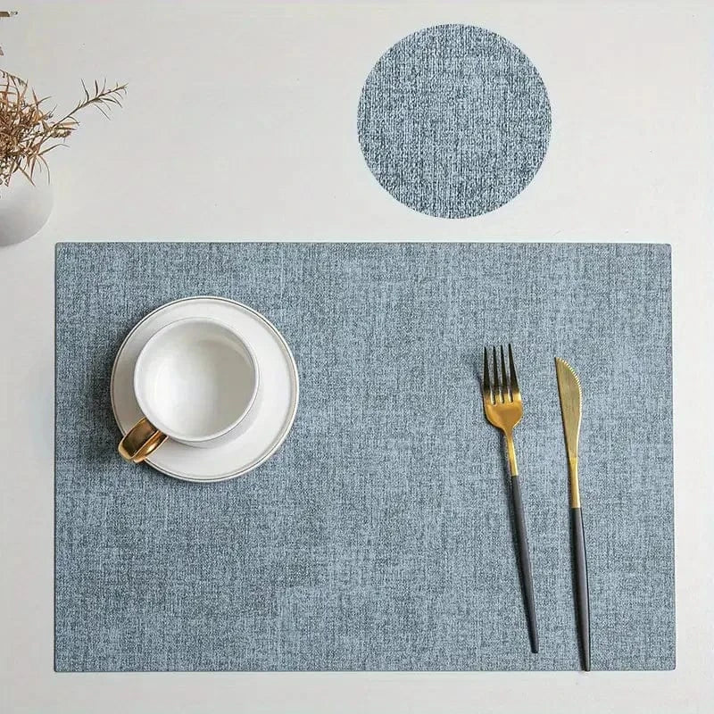 Set de table rectangulaire en imitation cuir lavable - Univers De La Table