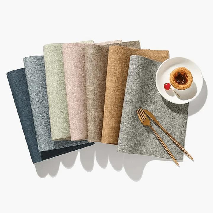 Set de table rectangulaire en imitation cuir lavable - Univers De La Table