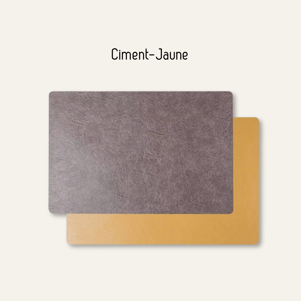 Set de table en cuir rectangulaire - lot de 4 - Univers De La Table