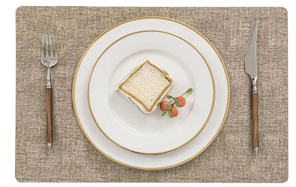 Set de table rectangulaire en similicuir, 43 x 30 cm - Univers De La Table