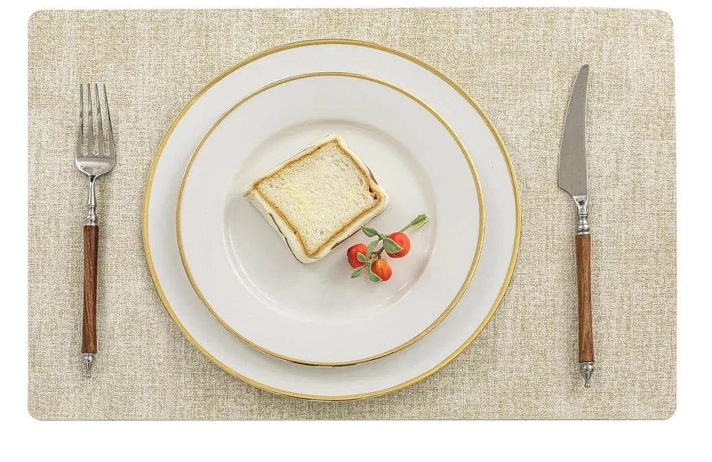 Set de table rectangulaire en similicuir, 43 x 30 cm - Univers De La Table