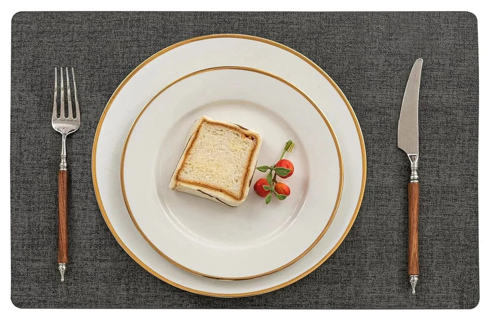 Set de table rectangulaire en similicuir, 43 x 30 cm - Univers De La Table