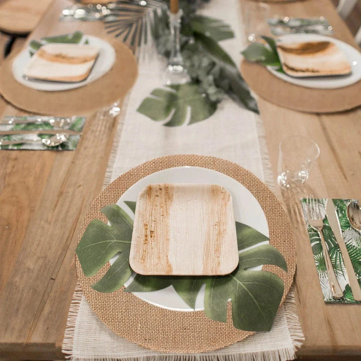 Set de table rond en lin naturel - Univers De La Table