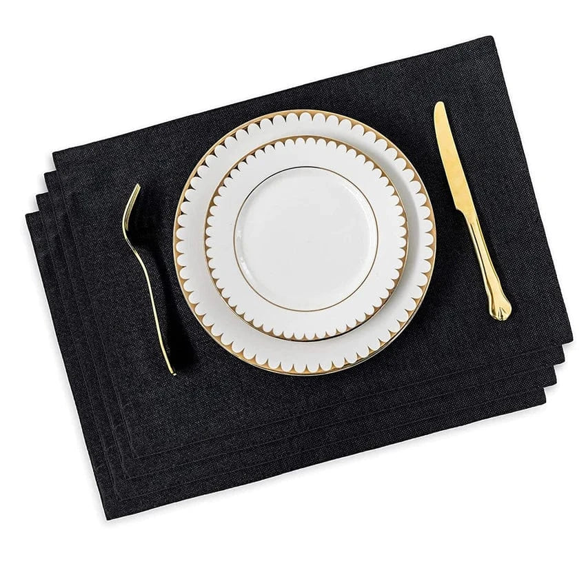 Set de table rectangulaire en lin, 4 ou 6 pièces - Univers De La Table
