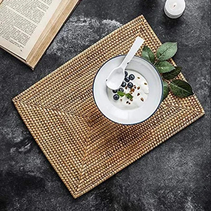 Set de table rectangulaire en rotin 30 x 40 cm - Univers De La Table
