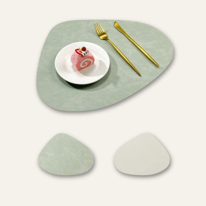 Set de table ovale en simili cuir, 42,5 x 34 cm - Univers De La Table
